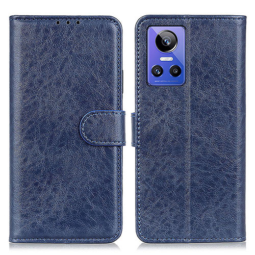 Leather Case Stands Flip Cover Holder M02L for Realme GT Neo3 5G Blue