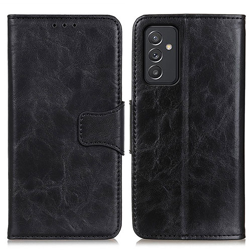 Leather Case Stands Flip Cover Holder M02L for Samsung Galaxy A05s Black