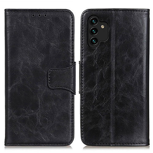 Leather Case Stands Flip Cover Holder M02L for Samsung Galaxy A13 5G Black