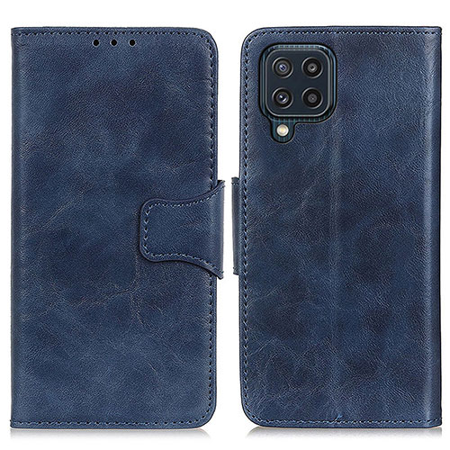 Leather Case Stands Flip Cover Holder M02L for Samsung Galaxy M32 4G Blue