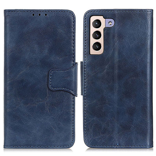 Leather Case Stands Flip Cover Holder M02L for Samsung Galaxy S22 Plus 5G Blue