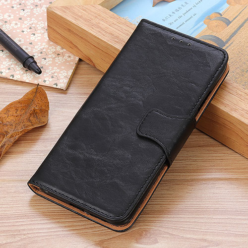 Leather Case Stands Flip Cover Holder M02L for Sony Xperia Ace II Black