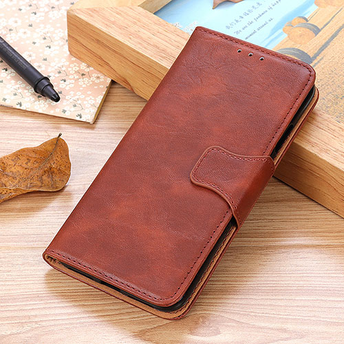 Leather Case Stands Flip Cover Holder M02L for Sony Xperia Ace II Brown