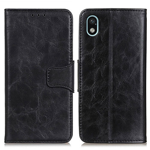 Leather Case Stands Flip Cover Holder M02L for Sony Xperia Ace III SOG08 Black
