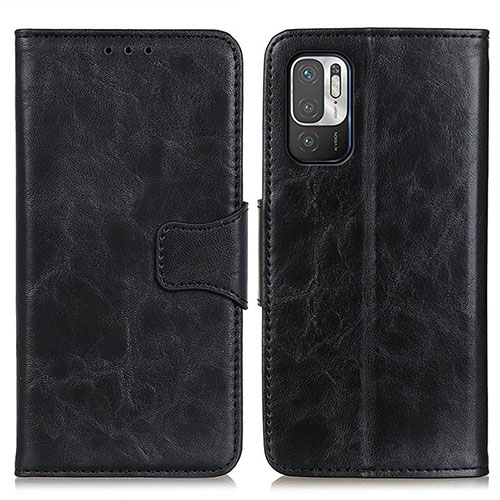 Leather Case Stands Flip Cover Holder M02L for Xiaomi POCO M3 Pro 5G Black