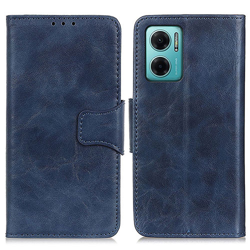 Leather Case Stands Flip Cover Holder M02L for Xiaomi Redmi 11 Prime 5G Blue