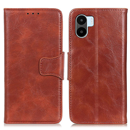 Leather Case Stands Flip Cover Holder M02L for Xiaomi Redmi A1 Brown