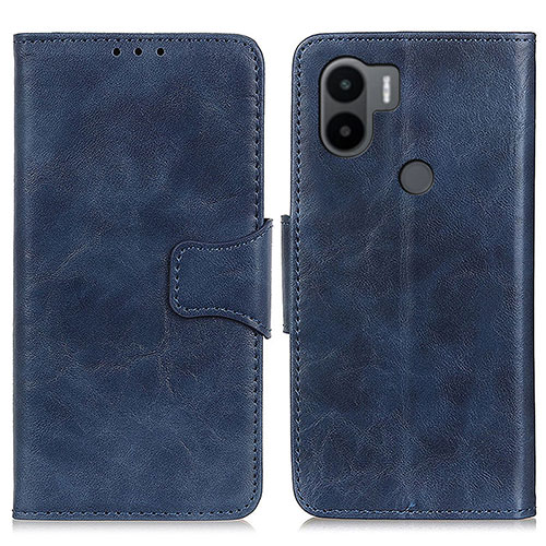 Leather Case Stands Flip Cover Holder M02L for Xiaomi Redmi A1 Plus Blue