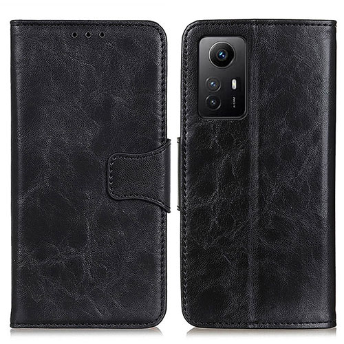 Leather Case Stands Flip Cover Holder M02L for Xiaomi Redmi Note 12S Black