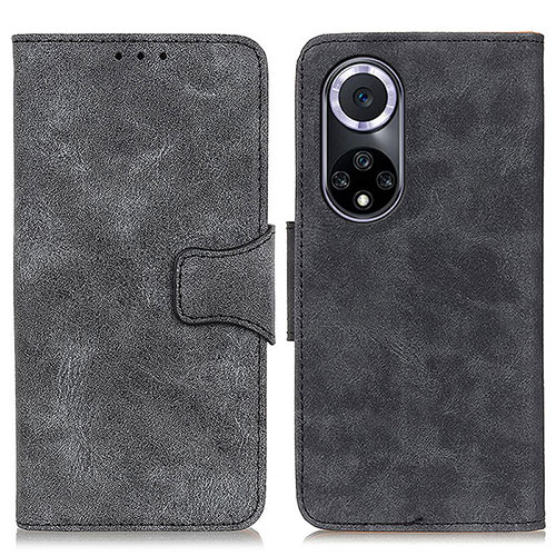 Leather Case Stands Flip Cover Holder M03L for Huawei Honor 50 5G Black