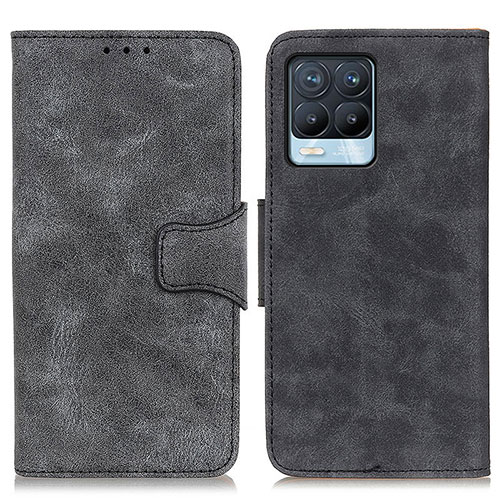 Leather Case Stands Flip Cover Holder M03L for Realme 8 Pro Black