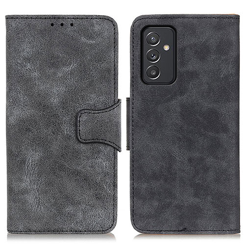 Leather Case Stands Flip Cover Holder M03L for Samsung Galaxy A15 4G Black