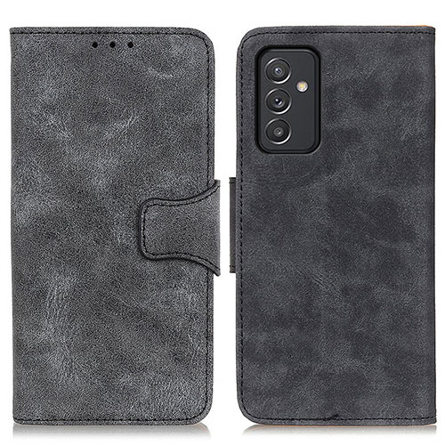 Leather Case Stands Flip Cover Holder M03L for Samsung Galaxy A25 5G Black