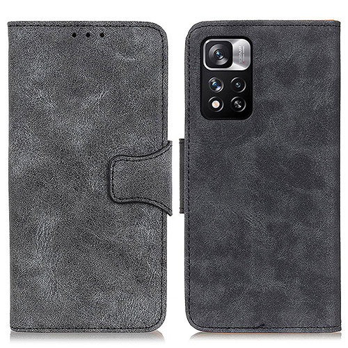 Leather Case Stands Flip Cover Holder M03L for Xiaomi Mi 11i 5G (2022) Black