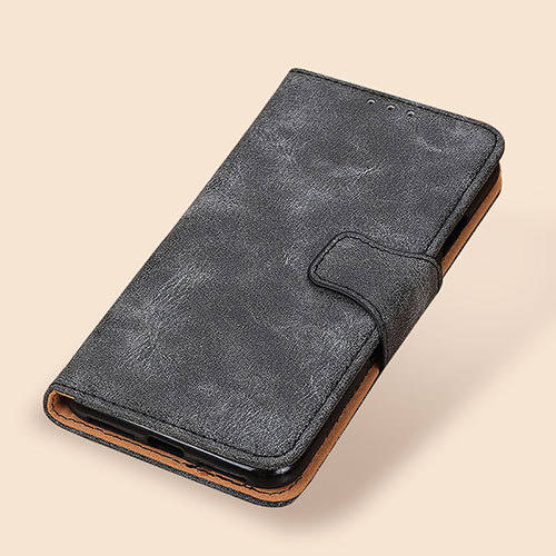Leather Case Stands Flip Cover Holder M03L for Xiaomi Poco M5S Black
