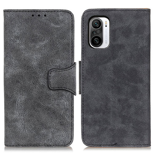 Leather Case Stands Flip Cover Holder M03L for Xiaomi Redmi K40 Pro 5G Black