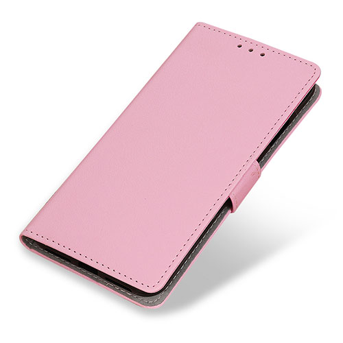 Leather Case Stands Flip Cover Holder M04L for Motorola Moto G Play (2023) Pink