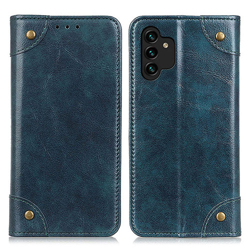 Leather Case Stands Flip Cover Holder M04L for Samsung Galaxy A13 5G Brown