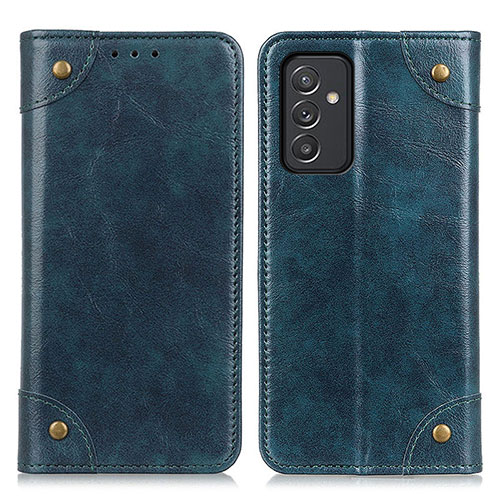 Leather Case Stands Flip Cover Holder M04L for Samsung Galaxy A15 4G Blue