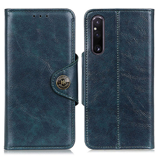 Leather Case Stands Flip Cover Holder M04L for Sony Xperia 1 V Brown