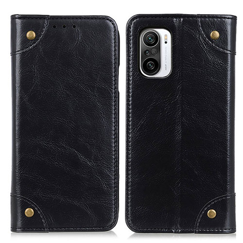 Leather Case Stands Flip Cover Holder M04L for Xiaomi Mi 11i 5G Black