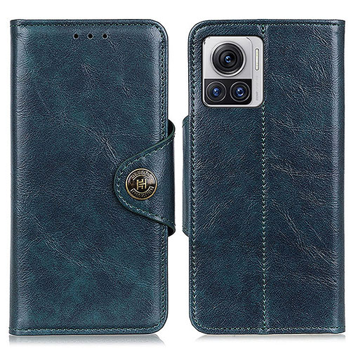 Leather Case Stands Flip Cover Holder M05L for Motorola Moto Edge 30 Ultra 5G Blue