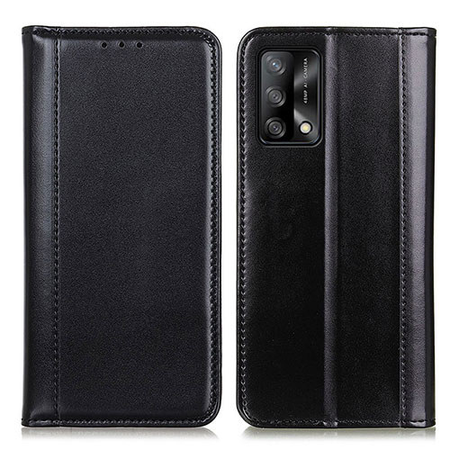 Leather Case Stands Flip Cover Holder M05L for Oppo F19s Black