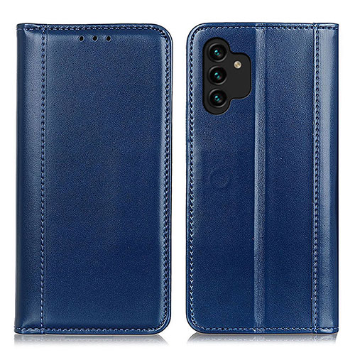 Leather Case Stands Flip Cover Holder M05L for Samsung Galaxy A13 4G Blue