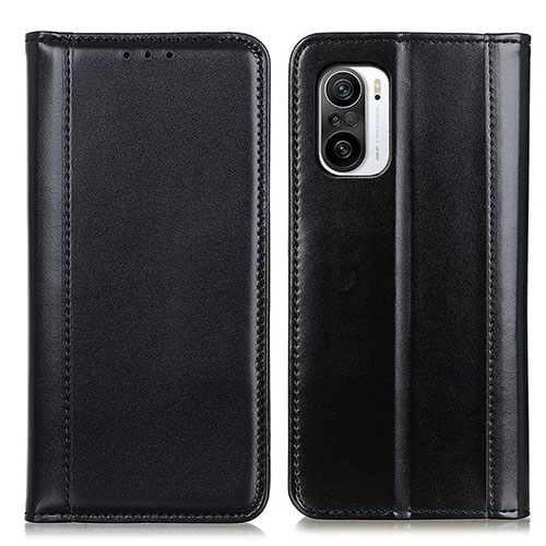 Leather Case Stands Flip Cover Holder M05L for Xiaomi Mi 11i 5G Black