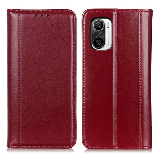 Leather Case Stands Flip Cover Holder M05L for Xiaomi Mi 11i 5G Red