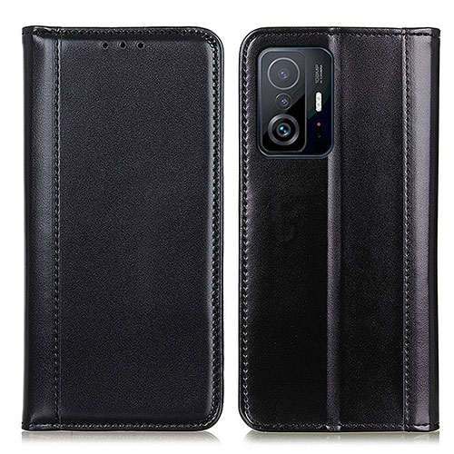 Leather Case Stands Flip Cover Holder M05L for Xiaomi Mi 11T 5G Black