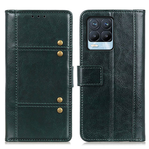 Leather Case Stands Flip Cover Holder M06L for Realme 8 4G Green