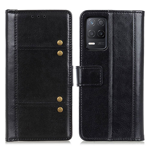 Leather Case Stands Flip Cover Holder M06L for Realme 8s 5G Black