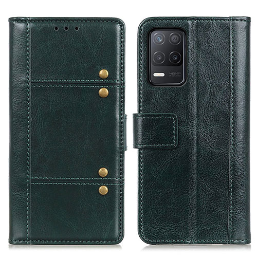 Leather Case Stands Flip Cover Holder M06L for Realme V13 5G Green