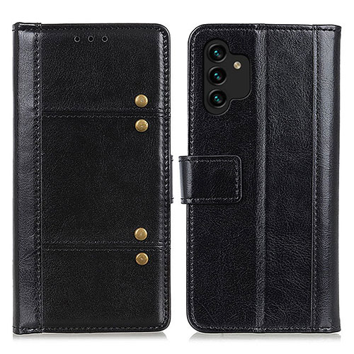 Leather Case Stands Flip Cover Holder M06L for Samsung Galaxy A04s Black