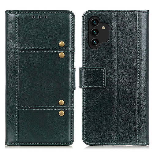 Leather Case Stands Flip Cover Holder M06L for Samsung Galaxy A04s Green