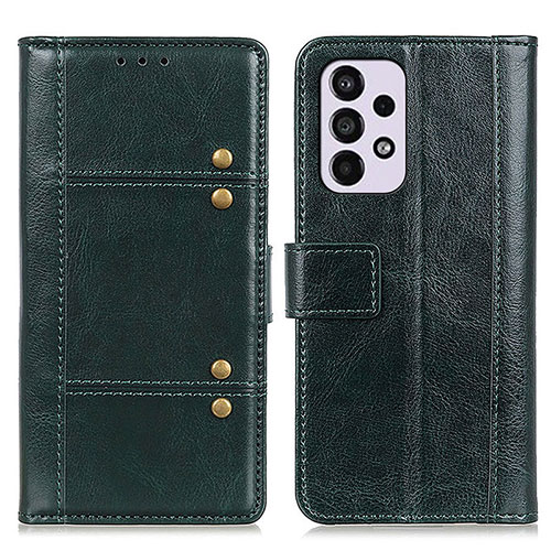 Leather Case Stands Flip Cover Holder M06L for Samsung Galaxy A33 5G Green