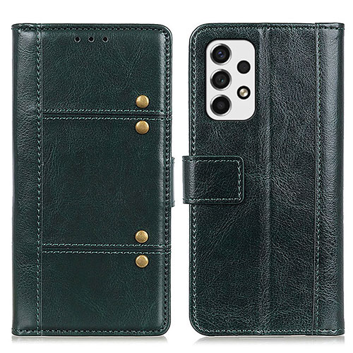 Leather Case Stands Flip Cover Holder M06L for Samsung Galaxy A53 5G Green