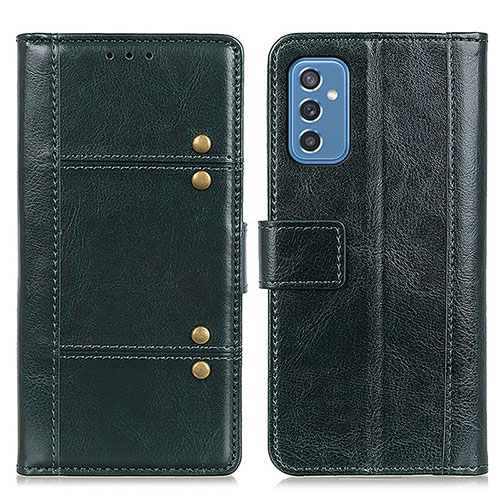 Leather Case Stands Flip Cover Holder M06L for Samsung Galaxy M52 5G Green