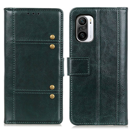 Leather Case Stands Flip Cover Holder M06L for Xiaomi Mi 11X 5G Green