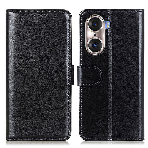 Leather Case Stands Flip Cover Holder M07L for Huawei Honor 60 Pro 5G Black