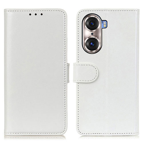 Leather Case Stands Flip Cover Holder M07L for Huawei Honor 60 Pro 5G White