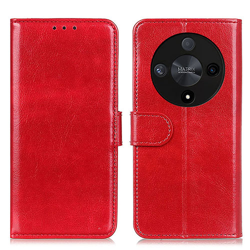 Leather Case Stands Flip Cover Holder M07L for Huawei Honor Magic6 Lite 5G Red