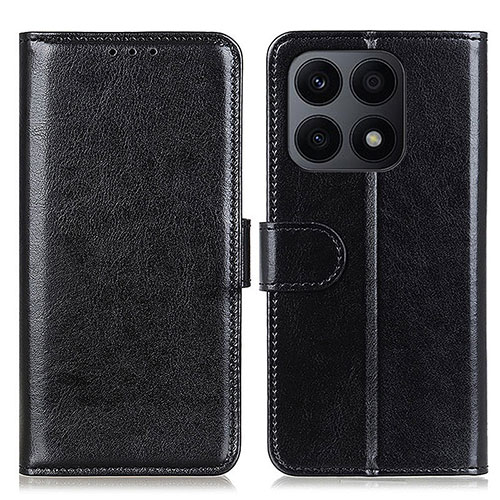 Leather Case Stands Flip Cover Holder M07L for Huawei Honor X8a 4G Black