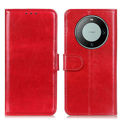 Leather Case Stands Flip Cover Holder M07L for Huawei Mate 60 Pro+ Plus Red