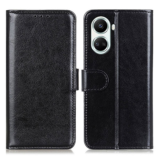 Leather Case Stands Flip Cover Holder M07L for Huawei Nova 10 SE Black