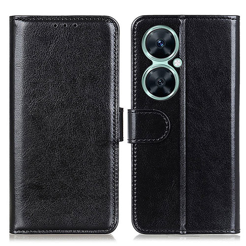 Leather Case Stands Flip Cover Holder M07L for Huawei Nova 11i Black