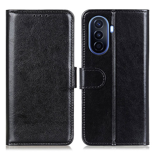 Leather Case Stands Flip Cover Holder M07L for Huawei Nova Y70 Black