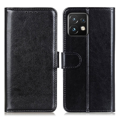 Leather Case Stands Flip Cover Holder M07L for Motorola Moto Edge 40 Pro 5G Black