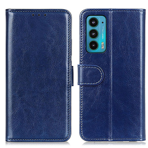 Leather Case Stands Flip Cover Holder M07L for Motorola Moto Edge Lite 5G Blue